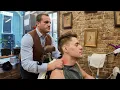ASMR Turkish Barber with Old School Skills Traditional Cut Massage