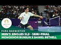 Download Lagu Mongkhon Bunsun X Daniel Bethell - Men's Singles SL3 SF | Para Badminton - Paris 2024 Paralympics