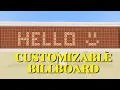 How to make a customizable redstone billboard sign Minecraft tutorial