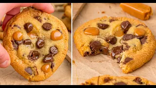 Caramel Chocolate Chip Cookies Kitchen Fun With My 3 Sons