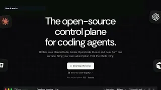 Open control surface for the coding agents already on your machine phone web and de