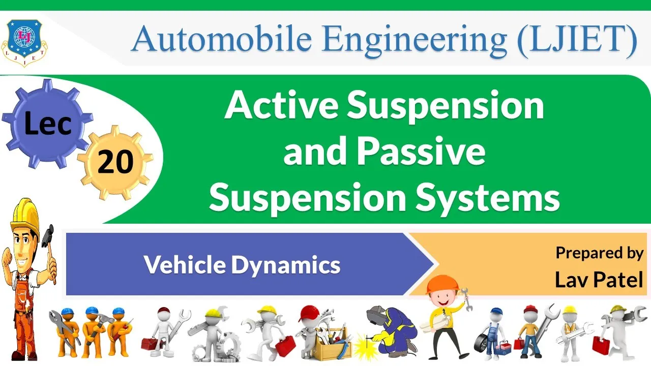 L 20 Active Suspension and Passive Suspension Systems | Vehicle Dynamics | Automobile