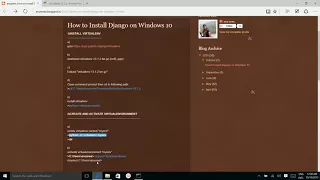 How to Install Django on Windows 7