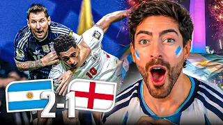ASI SE VIVE UNA SEMIFINAL ARGENTINA - INGLATERRA