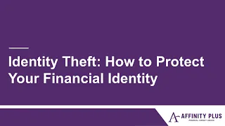 Protecting Yourself From Identity Theft