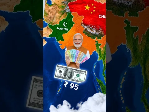 Why has the dollar increased so much in India😱 #mapanimation #map #shorts