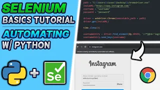 Selenium Basics Tutorial Python Automation For Beginners Browser Web Scraping Input Submission