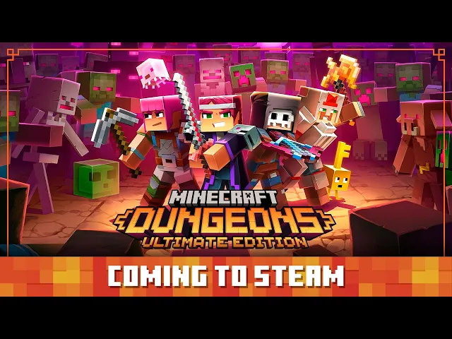 Minecraft Dungeons: Soon on Steam!
