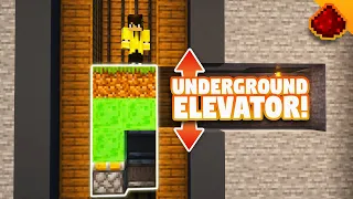 UPDATED How To Make an Underground FLUSH 2X2 Elevator JAVA 1 21