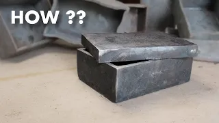 Forging a Steel Box With No Cuts and No Welding (After Many Failures)