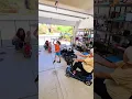 I install a retractable baby gate in the garage to create a fun
