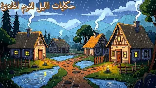 حكايات الليل للنوم الهادئ أصوات المطر في قرية بلا كهرباء سر الليالي الباردة 