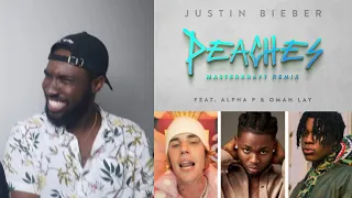 justin bieber peaches masterkraft remix ft alpha p u0026 omah lay reaction review palmwinepapi