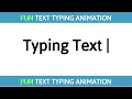Text Typing Animation Effect using HTML CSS JS Typing Fun Text Animation Source Code