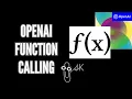 OpenAI Function Calling in Semantic Kernel an initial implementation