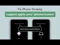 iOS 18 Supported 2024 Fix iPhone Showing support apple restore