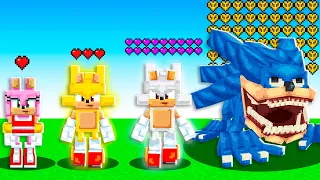 QUAL PERSONAGEM de SONIC TEM MAIS VIDA no Minecraft
