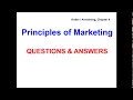 Principles of Marketing - QUESTIONS ANSWERS