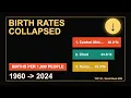 Birth Rates Are Collapsing Global Birth Rate Ranking 1960-2024