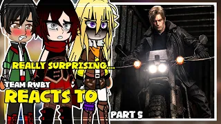 NTR Betrayal AU Team RWBY Reacts to JAUNE As LEON KENNEDY PART 5 RESIDENT EVIL REQUIEM GCRV