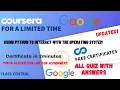 Using Python to Interact with the Operating System week-1-7 All Quiz Answers