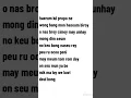 Download Lagu lagi baik nih bagi-bagi lirik lagu Dugong Thailand