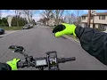 Pt 2 Riding My E-Bike Thursday Afternoon The Day After The Storms N J
