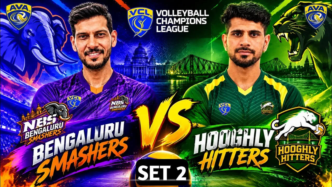 | Highlights SET 2 | Bengaluru VS Hoogly hitters | Volleyball Champion League |