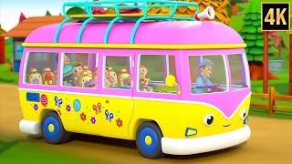 Wheels on the Bus Go Camping - Fun Adventure Song for Kids & Nursery Rhymes