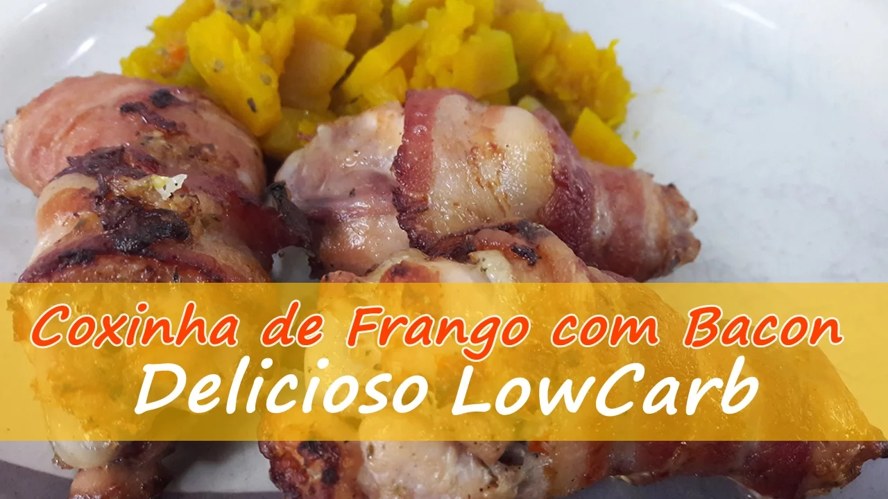 COXINHA DE FRANGO COM BACON LOW CARB