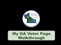 GA My Voter Page Walkthrough
