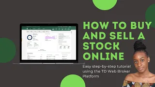 TD Web Broker Tutorial How to Buy and Sell Stocks Online Watch Me Invest xoreni