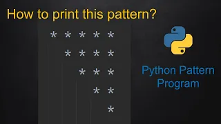 9 Python Pattern Program - Right Angle Triangle without using any pre-defined method using While loop