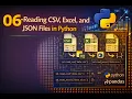 06 Reading CSV Excel and JSON Files in Python