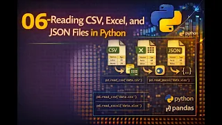 06 Reading CSV Excel and JSON Files in Python