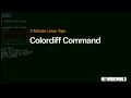 How to use the colordiff command