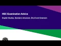 HSC Exam Advice - English