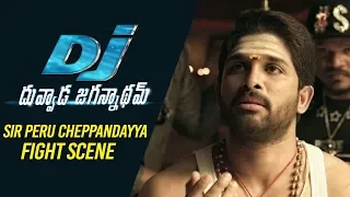 dj duvvada jagannadham scenes sir peru cheppandayya fight scene allu arjun