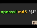 Get the MD5 Hash of a File with OpenSSL