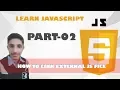 02 - Linking External JS file JavaScript tutorials for beginners in Yazdan Haider