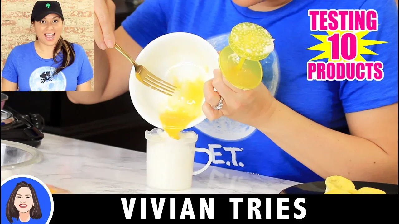 10 Dollar Store Egg Gadgets - Vivian Tries Haul