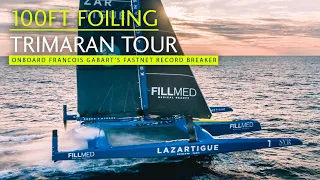 100ft foiling Ultim tour – is SVR Lazartigue the coolest boat in the world?