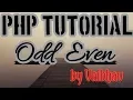 LIVE Odd Even Program in Php Language Hindi Php Tutorial