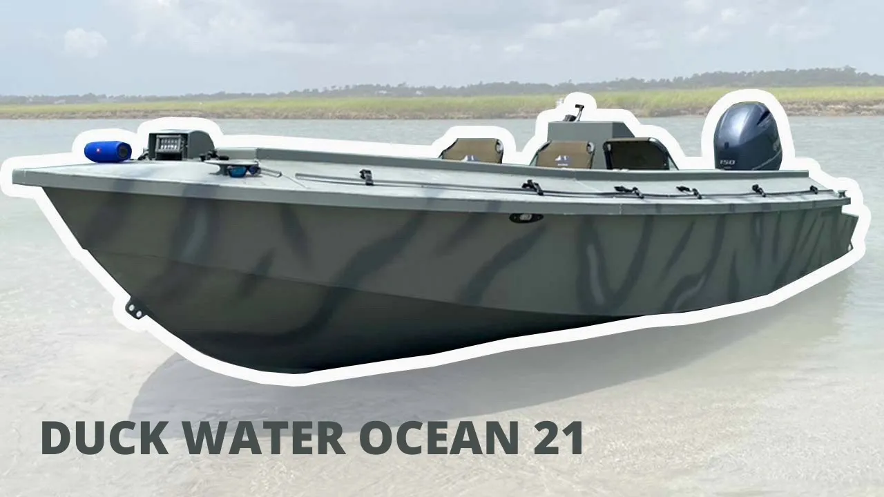 The Ultimate Duck Boat ( DUCK WATER OCEAN 21) Sea Duck / Open Water Duck Hunting Boat