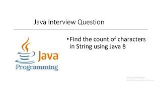 Java Program to find the count of characters in String using Java 8