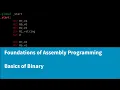Foundations of Assembly Programming - Binary Numbers