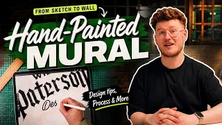 How To Turn Your Calligraphy Obsession Into Hand-Painted Studio Mural | 'Creatively Obsessed' Ep 4