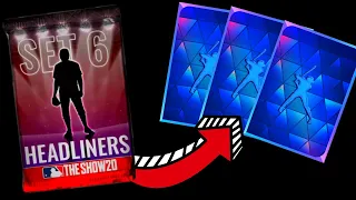 5 Headliners Packs 3 DIAMONDS New Technique MLB The Show 20 Headliners Set 6 Pack Opening