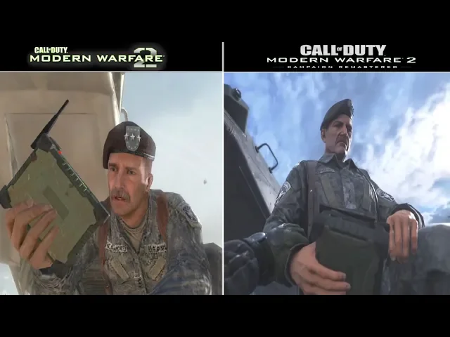 Call Of Duty Modern Warfare 2 - Original vs Remastered | Ghost &amp; Roach Death scene Comparison!
