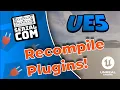 How to recompile plugins in Unreal Engine 5 5 5